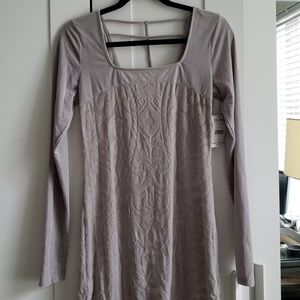Free People Gray Velvet Dress